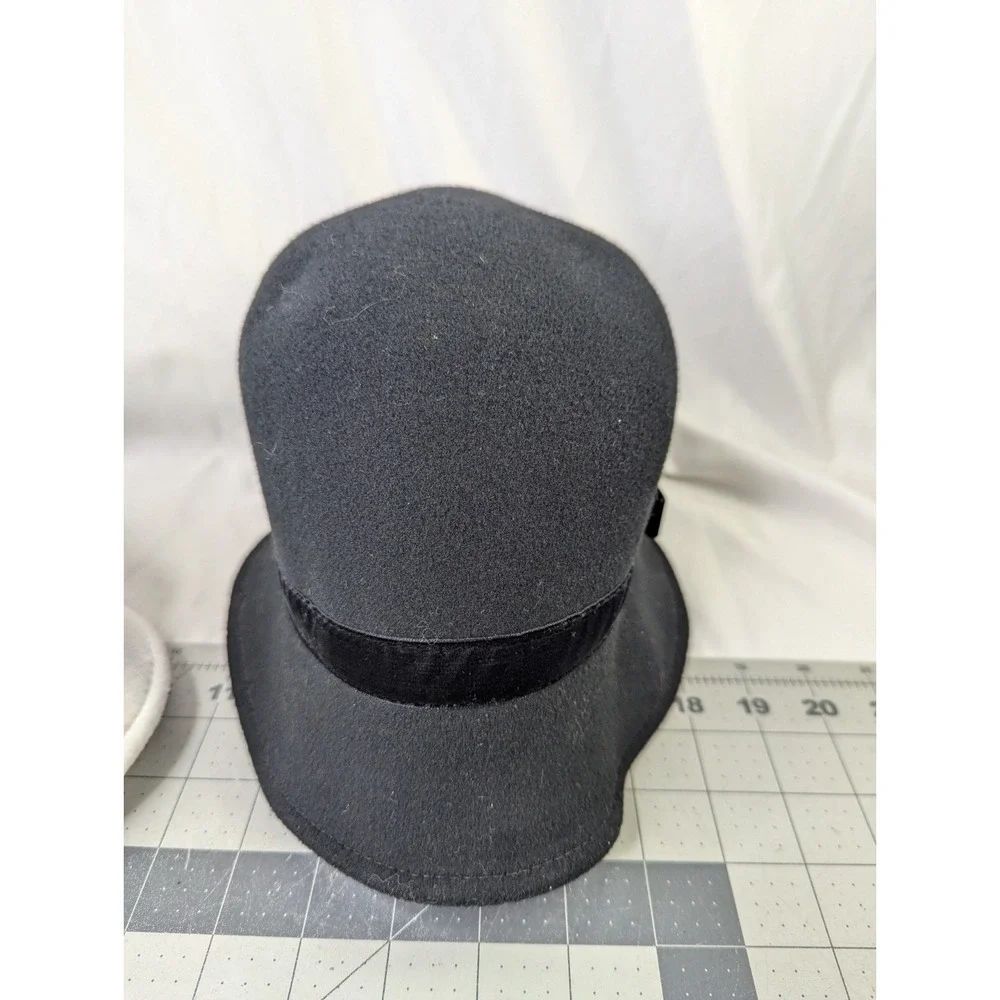 Gymboree Dressed Up Girls Hat Black White Lot Size M‎